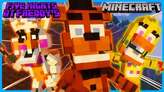 Minecraft FNAF  The FNAF Mod Survival  Entering The FNAF World DIMENSION Part 9 [upl. by Eilyw]