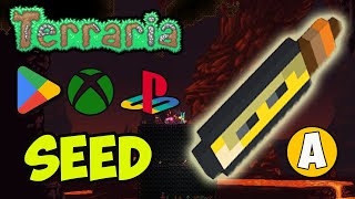 Terraria how to get AGLET fast SEED for 14495 Android XBOX One PS 4 Switch NO DIG [upl. by Hafeetal]