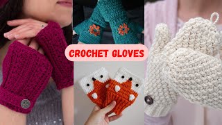 CROCHET GLOVES Handmade Gloves Designs DIY Crochet glovesHandcrafted Harmony in Crochet Gloves [upl. by Eiznek]