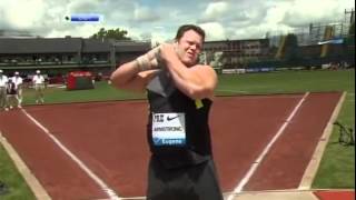 Mens Shot put IAAF Diamond League 2012 Eugene [upl. by Oneil750]