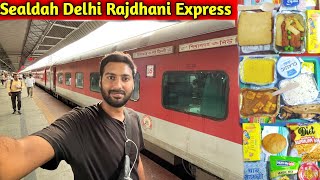 Sealdah Rajdhani Express Train Journey •First Class Food in 3rd AC• [upl. by Tunnell778]