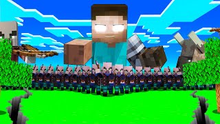 HEROBRINE BIZGA REYD QILDI 😡 10 KUN TIRIK QOLDIK 🫡 HEROBRINE BILAN MINECRAFT 4 [upl. by Kutchins]