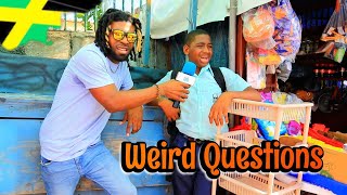 Weird Questions In Jamaica  Half Way Tree [upl. by Shirlie]