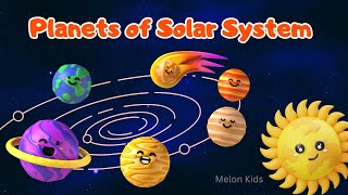 Planets of Our Solar System for Kids  Names of the 8 planets planetsname solarsystemforkids [upl. by Norra657]