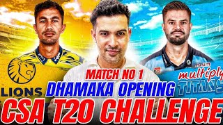 LIONS VS TITANS  ADVANCE JACKPOT PREDICTION 1st MatchCSA T20 Challenge 2024 dream 11 [upl. by Richman199]