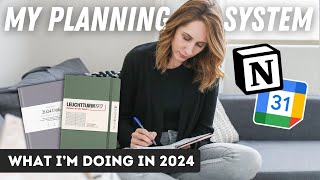 My Complete Planning System for 2024 The Perfect Mix of Digital  Paper [upl. by Ardiek73]