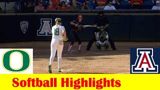 22 Oregon vs 21 Arizona Softball Game 2 Highlights April 13 2024 [upl. by Ming997]