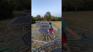 An Amazing Trampoline Fail Leads To Nut Shot trampoline comedy fail [upl. by Werna904]