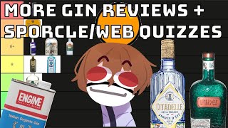 GIN REVIEWS  BROWSER GAMES Ranking my new Gins then playing some browser games [upl. by Trish]