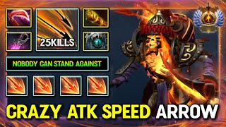 CRAZY ATTACK SPEED FIRE ARROW CARRY Clinkz 25Kills Physical Build 100 Nobody Can Stands Against [upl. by Htes]