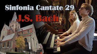 JS Bach Sinfonia from Cantate 29  Gert van Hoef  St Bartholomeus Church Geraardsbergen [upl. by Marya]