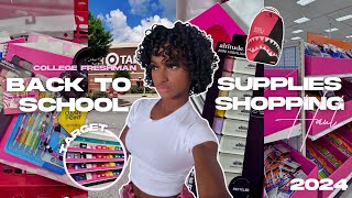 BACK TO SCHOOL SUPPLIES SHOPPING  HAUL 2024  college freshman edition [upl. by Nhguavad219]