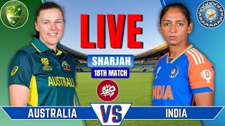 India vs Australia Women Live  Live Cricket Match Today  Womens T20 World Cup  IND vs AUS [upl. by Fokos]