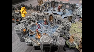 3D Gloomhaven Board Scenario 22  Temple of the Elements [upl. by Nnylrebma]