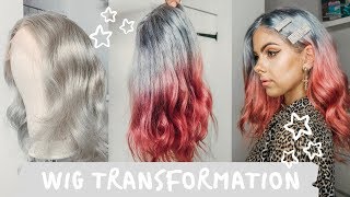 WIG TRANSFORMATION WITH COLORISTA PERMANENT GEL ad [upl. by Grube]