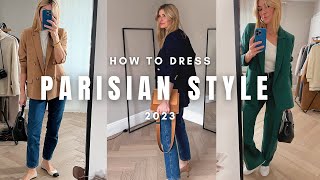 HOW TO DRESS PARISIAN STYLE IN 2023  FRENCH CHIC [upl. by Cindy]