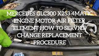 20132019 MercedesBenz GLClass  GLSClass  Engine Air Filter Replacement [upl. by Heise]