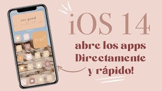 iOS 14 como abrir tus iconos personalizados sin abrir ATAJOS [upl. by Harrietta390]