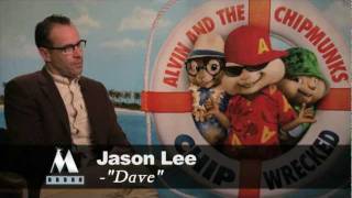 ALVIN AND THE CHIPMUNKS CHIPWRECKED  Jason Lee interview [upl. by Nallac827]