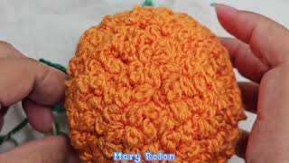 como tejer hojas para flores a crochet flor de cempasúchil todo en crochet Mary Rolon [upl. by Knuth]