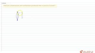 How are compressions and rarefactions produced near a source of sound   9  SOUND  PHYSICS [upl. by Dabney]