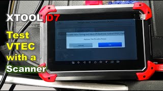 How to Test VTEC on Honda using OBD2 diagnostic scanner XTOOL D7 Bidirectional Scan Tool [upl. by Ennovihc]