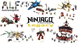 All Lego Ninjago Legacy Sets Winter 20182019 Compilation  Lego Speed Build Review [upl. by Nyladgam]