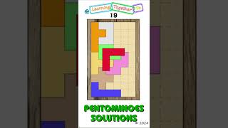 Not an image 19 Solution SETUP Pentominoes Math Puzzle mathchallenge Shorts puzzlegame [upl. by Sevik244]