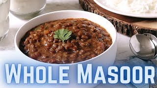 Whole Masoor Dal Instant Pot Lentil Curry [upl. by Maridel388]