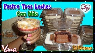 Postre de tres leches 50 porciones  Yana [upl. by Deth895]