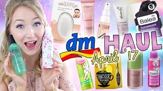 XXL DM HAUL  LIVE TEST  NEUE PRODUKTE APRIL 2017  TheBeauty2go [upl. by Goodkin]