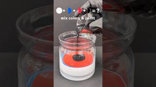 White🤍 Blue💙 Red❤️ Black🖤  color mixing amp paint [upl. by Sanders]