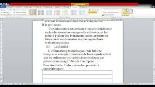 Consolidation et normes comptables internationales Caractéristiques des états financiers [upl. by Ahtinak]