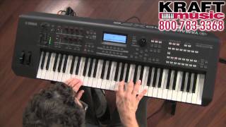 Kraft Music  Yamaha MOXF6 Workstation Keyboard with Blake Angelos MOXF8 MOXF [upl. by Wolfgang]