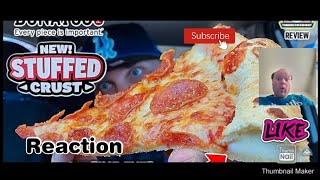 Reaction to Donatos® Stuffed Crust Pizza Review 🧀🍕  1st Time Stuffing Their Crust [upl. by Owades]