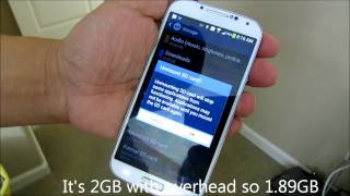 How to install and format MicroSD on Samsung S4 cell phone [upl. by Gar934]