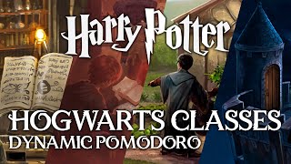 🏰HOGWARTS CLASSES🏰 Harry Potter Study session ASMR Pomodoro Ambience Dynamic Pomodoro Timer [upl. by Anirrok538]