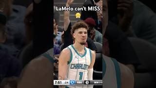 LaMelo Ball hits 3 STRAIGHT threes amp the Hornets announcer loves it 📢🔥Shorts [upl. by Rizas]