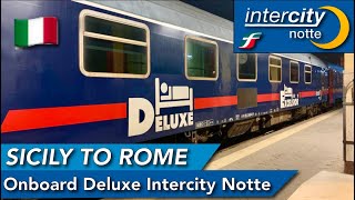 Sicily to Rome onboard Trenitalia DELUXE sleeper  Mixed experience [upl. by Amilah259]