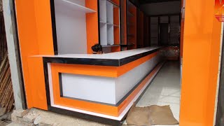 garments shop furniture design latest counter design  top sunmica colour combination [upl. by Janerich]