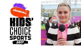 Lizzy Greene Interview 2017 Kids Choice Sports Awards [upl. by Hannala]