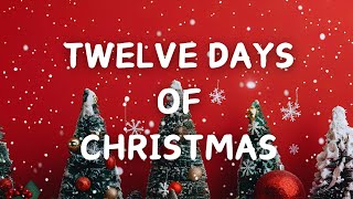 Twelve Days of Christmas with Lyrics  Christmas Carol amp Lyrics Video [upl. by Anirrehs]