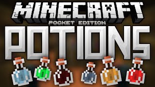 POTIONS in MCPE  Over 20 New Potions Added  PocketPotions Mod  Minecraft PE Pocket Edition [upl. by Ardena]