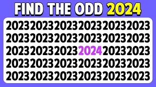 Find the ODD One Out  New Year 2024 Edition 🥳🎉  Easy Medium Hard Levels [upl. by Metts]