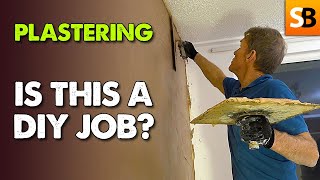 Plastering Cheats Beginners Can Use  How To Plaster [upl. by Synned]