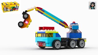 MOBILE CRANE Lego classic 10696 ideas How to build [upl. by Sile]