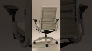 Steelcase Think Adjustable Office Chair with Quilted Back officechair officedesign desksetup [upl. by Ainesell]