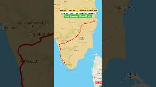 Weekend Ac Superfast Express From Chennai Central To Trivandrum Central shortsfeed shorts [upl. by Rafaelle]