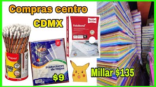 Compras centro CDMX Mercancía para revender Papelería y más [upl. by Sidnal]