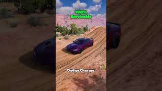 Can a Dodge Challenger Survive THIS desert Jump [upl. by Gautious]